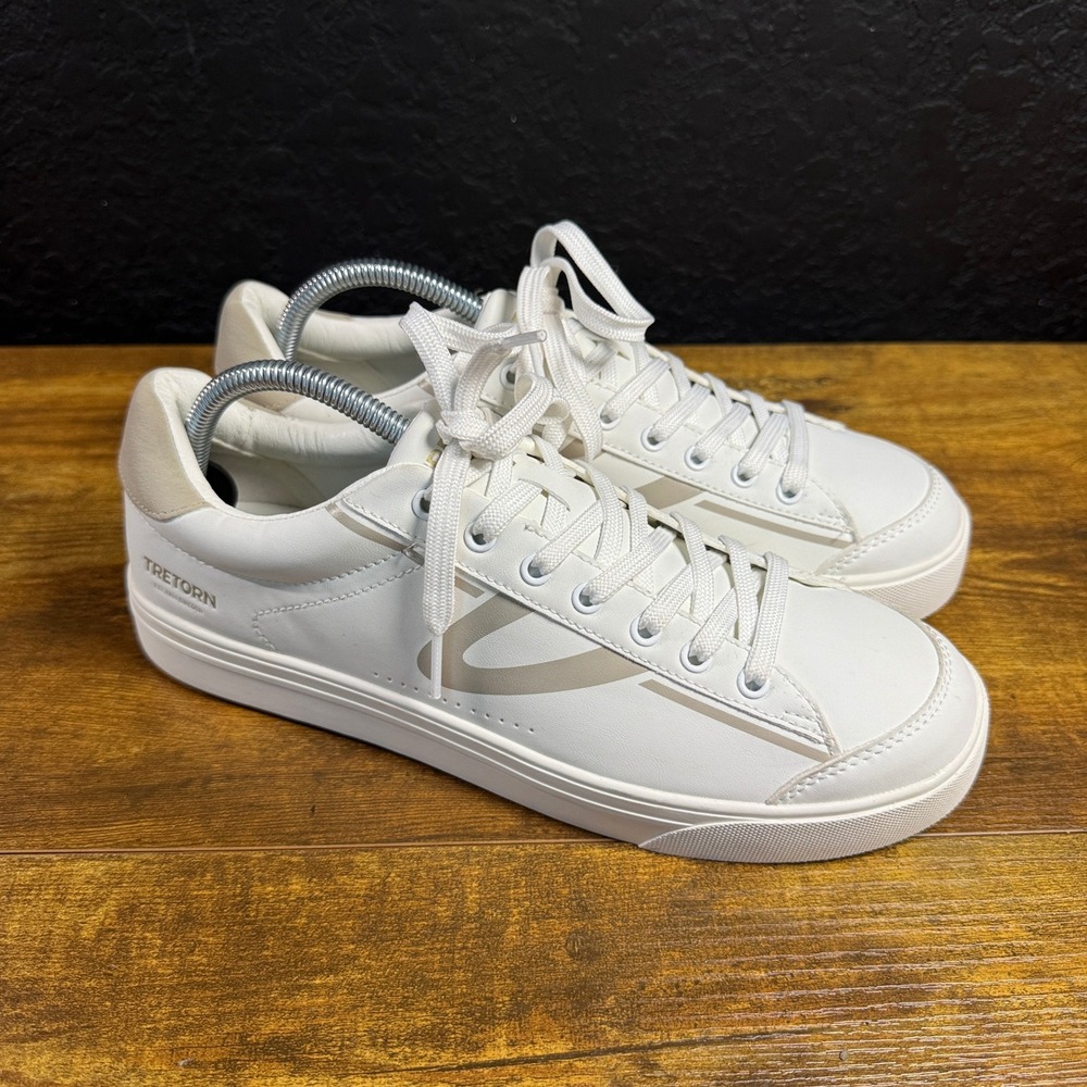 Tretorn Hopper Serve 1827276 White Leather Fashion Sneaker Womens Size 10